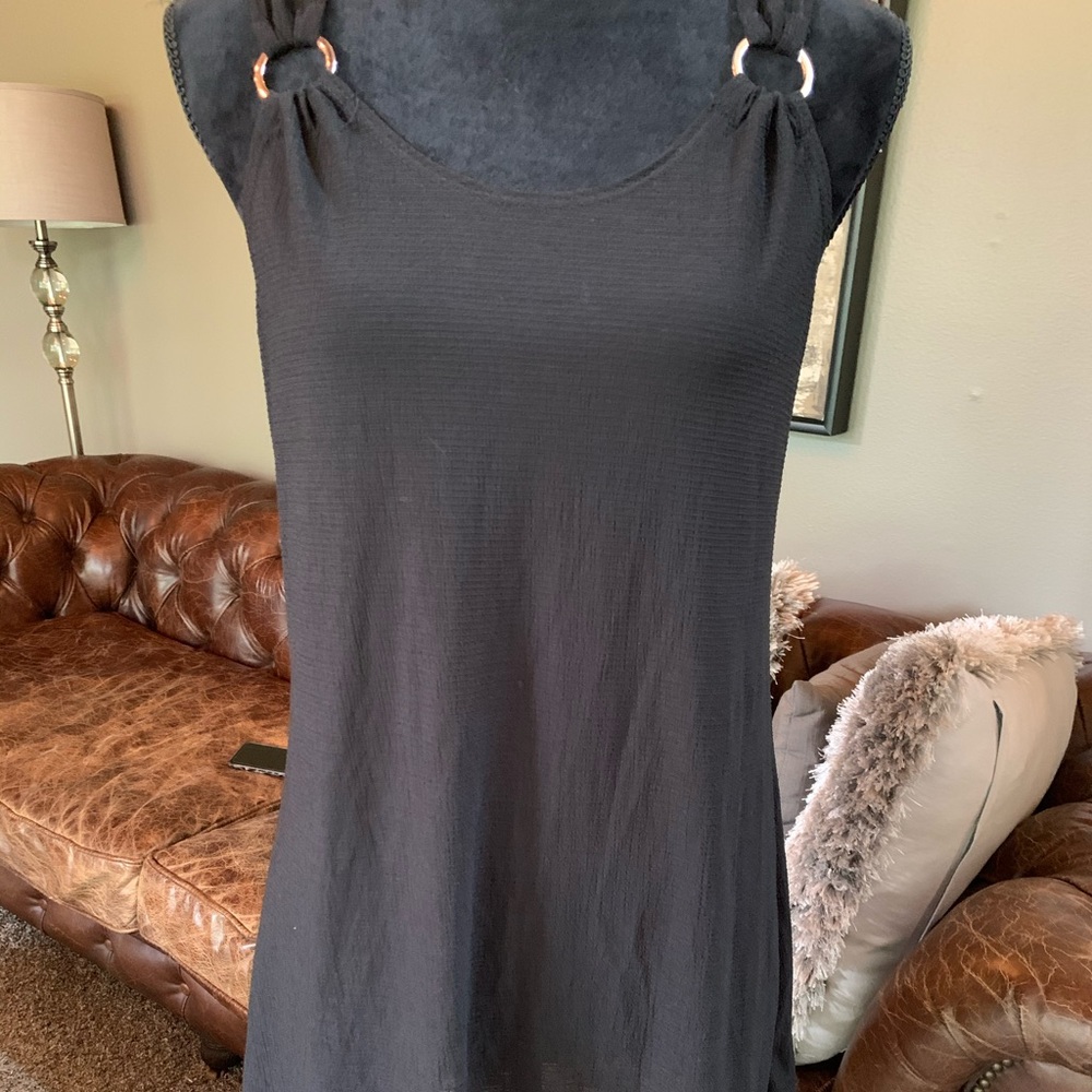 Black swim cover-up